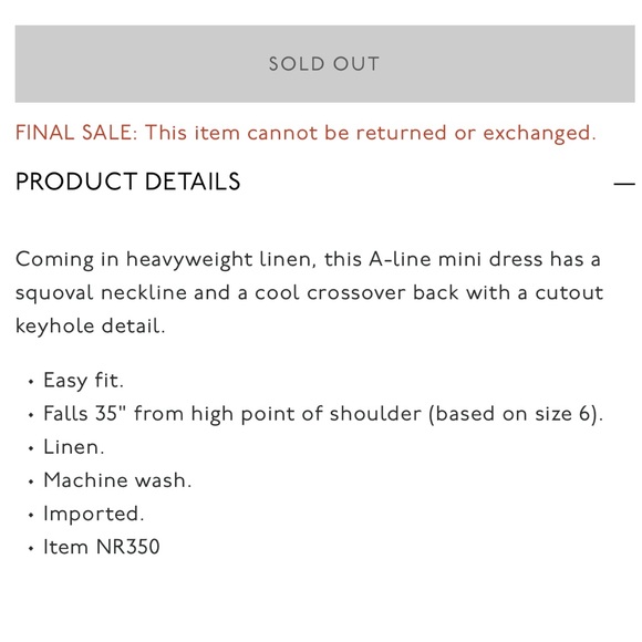 Madewell cross back a line mini dress - Picture 3 of 5